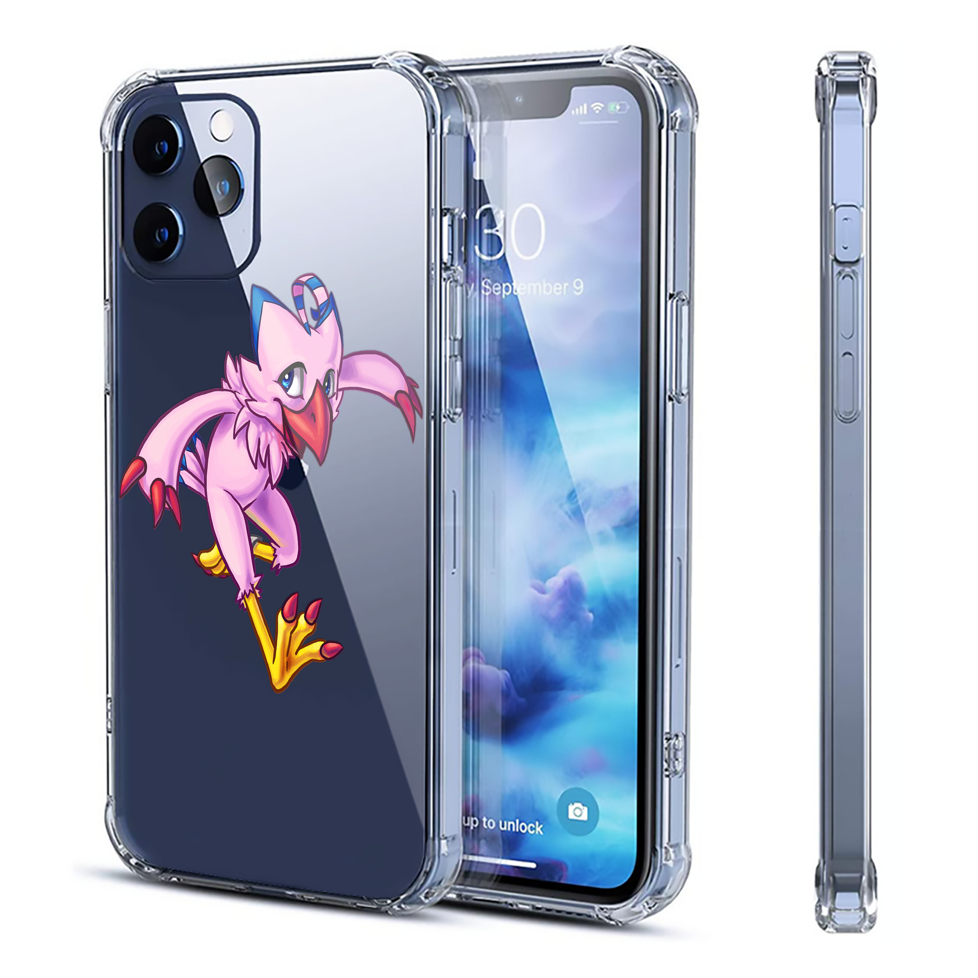 （画像用） Digimon デジタルモンスター/デジモン 【iPhone 12シリーズ対応】透明スマホケース（クリアソフトケース）